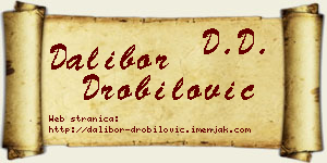 Dalibor Drobilović vizit kartica